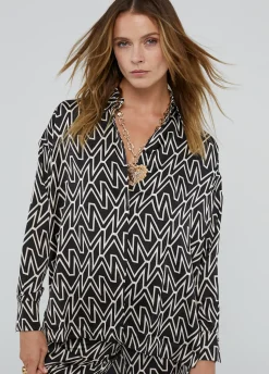 Camisa larga monograma