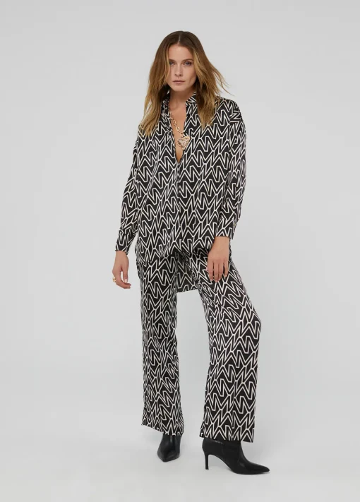 Camisa larga monograma