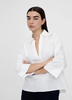 Camisa pico manga acampanada