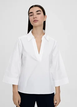 Camisa pico manga acampanada
