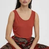 Camiseta lisa de tirantes