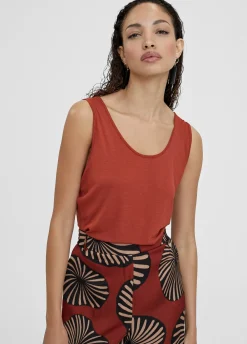 Camiseta lisa de tirantes