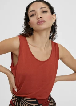 Camiseta lisa de tirantes