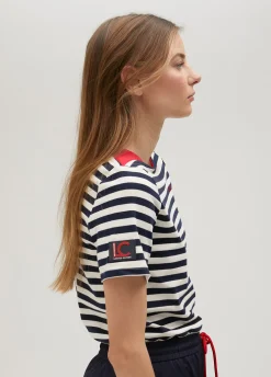 Camiseta rayas manga corta en algodón 100% - Lola Casademunt
