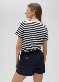 Camiseta rayas manga corta en algodón 100% - Lola Casademunt