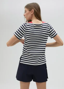 Camiseta rayas manga corta en algodón 100% - Lola Casademunt