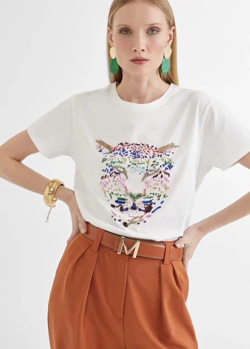 Camiseta tigre bordado