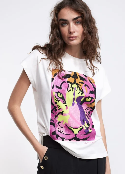 Camiseta tigre multicolor