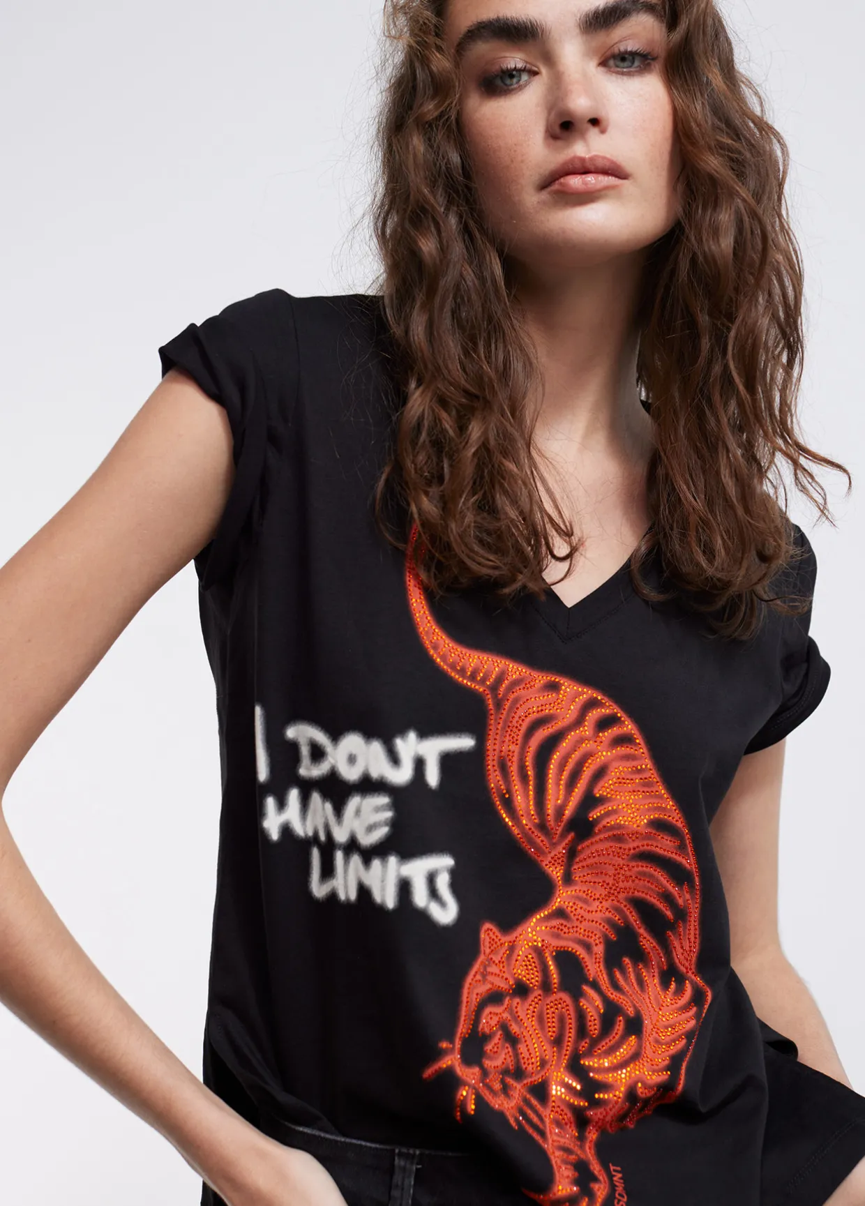 Camiseta tigre strass