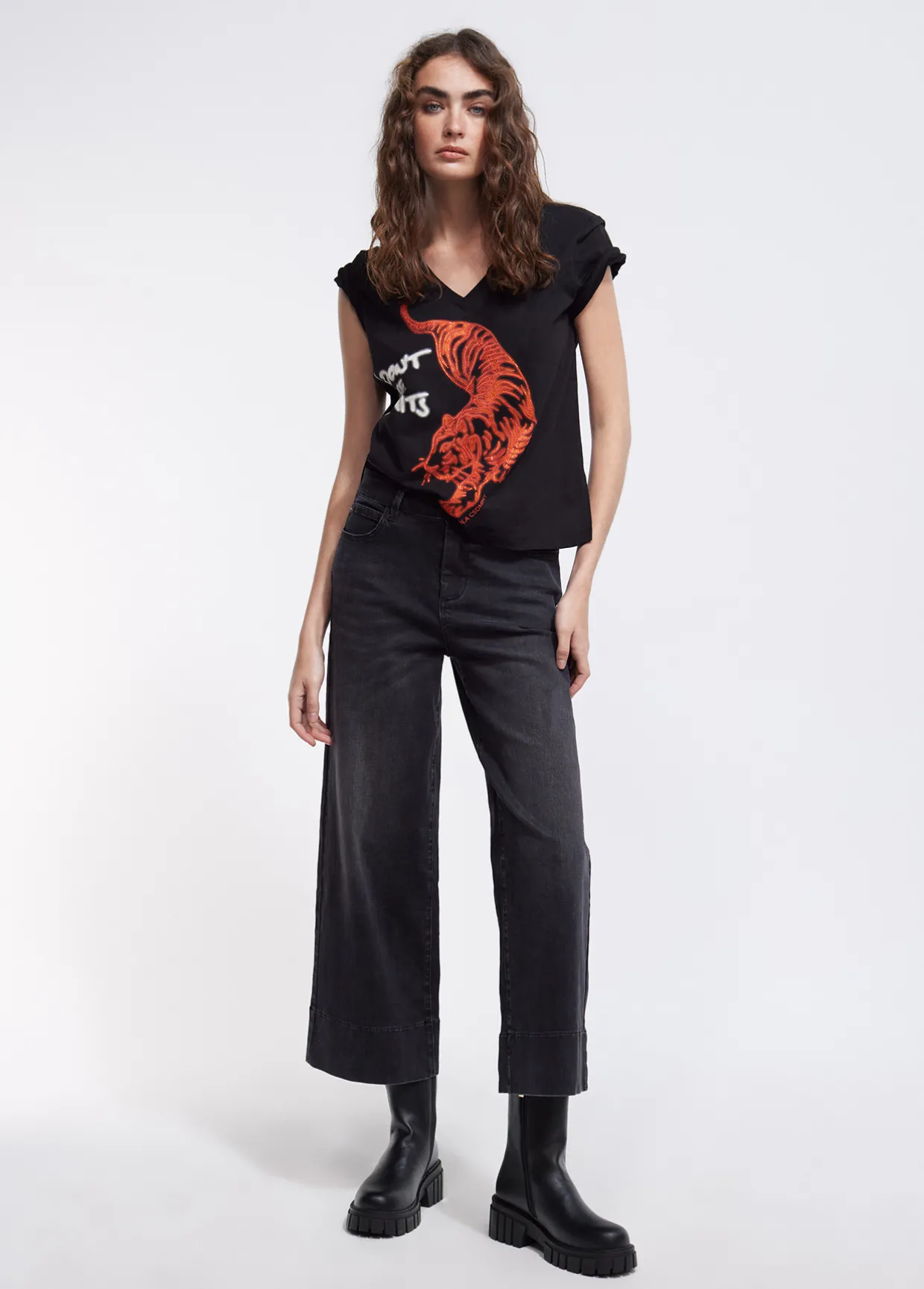 Camiseta tigre strass