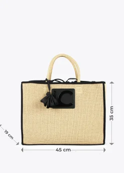 Capazo con ribetes a contraste