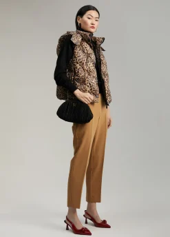 Chaleco acolchado animal print