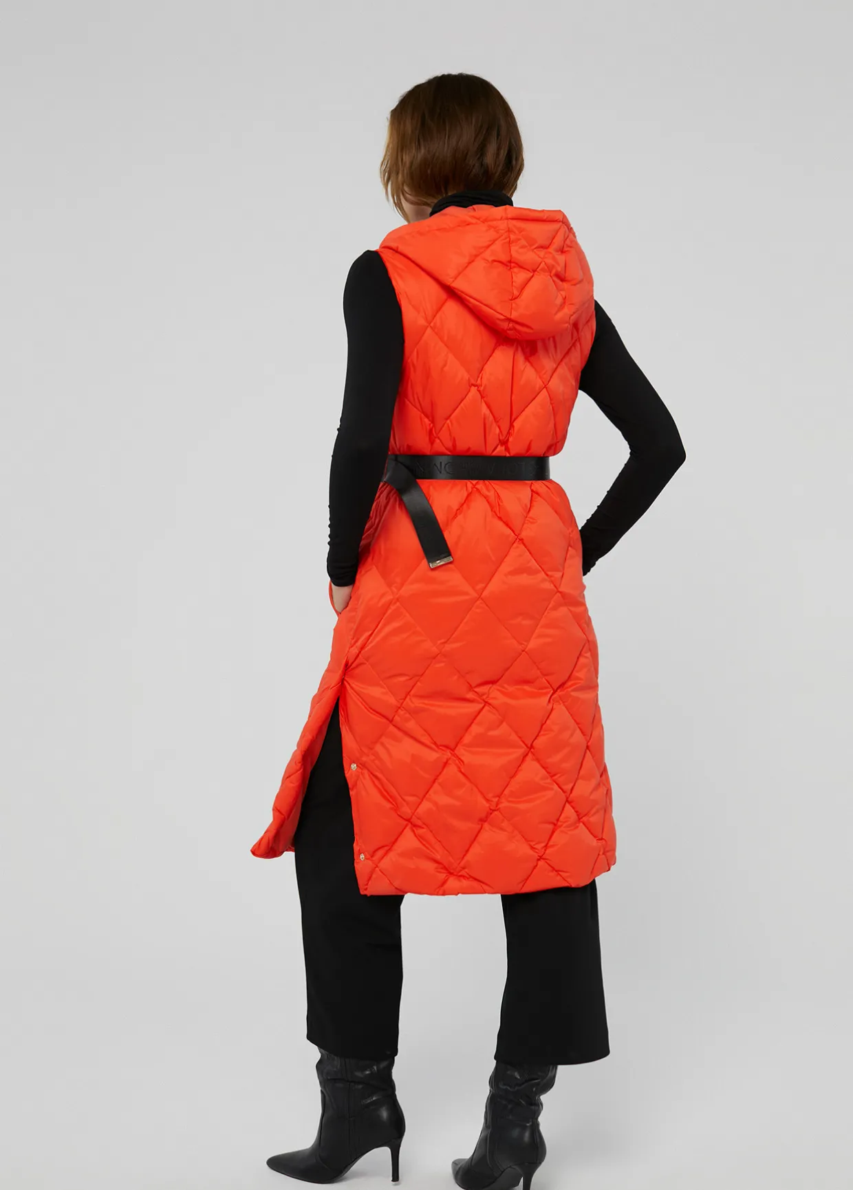 Chaleco largo acolchado