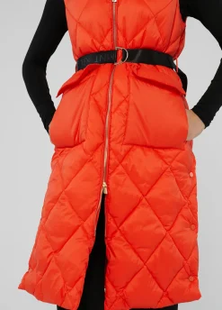 Chaleco largo acolchado