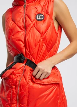 Chaleco largo acolchado