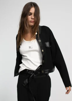 Chaqueta corta de punto