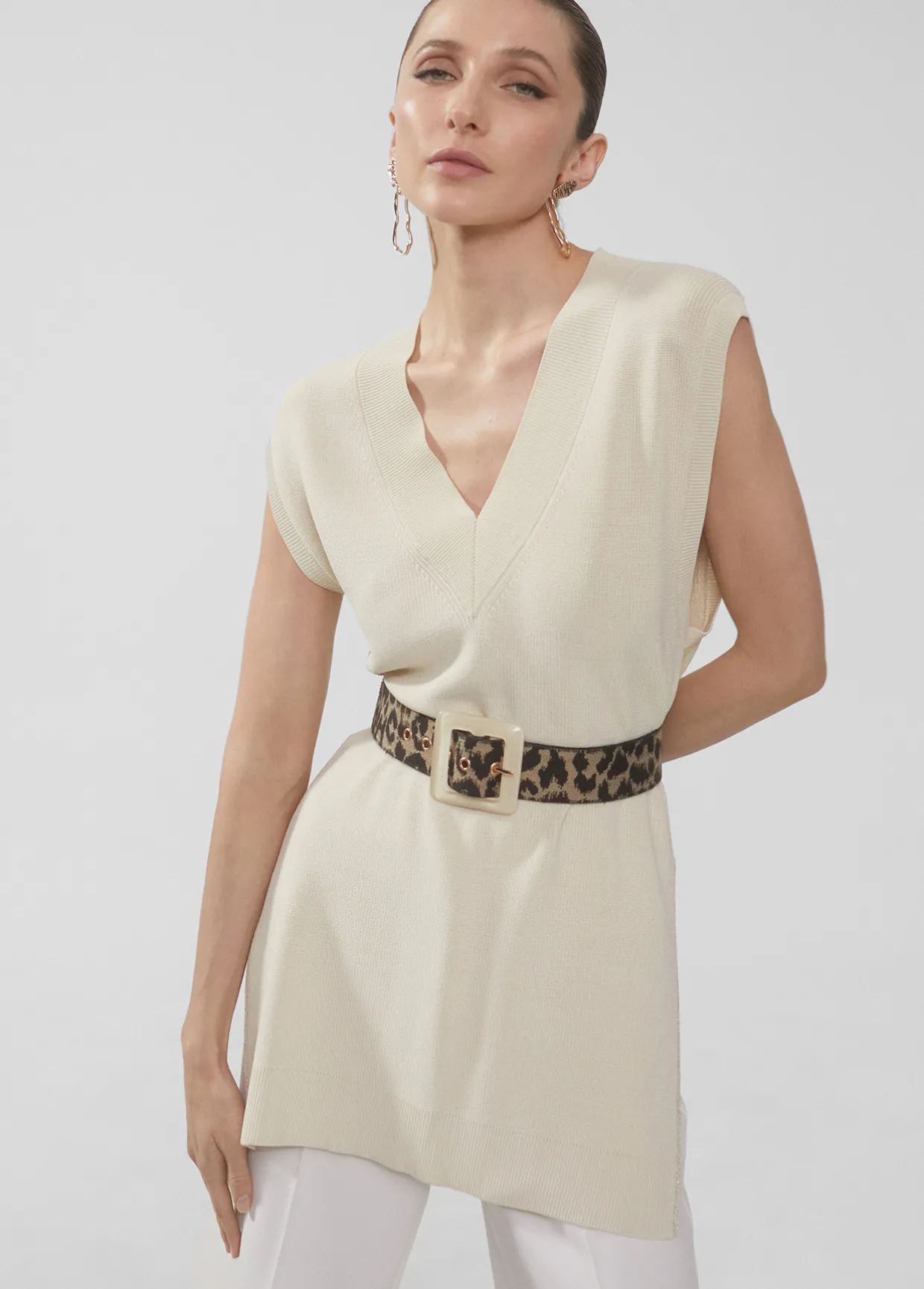 Cinturón ancho maxi hebilla