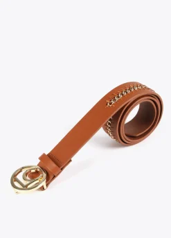 Cinturón cadena dorada