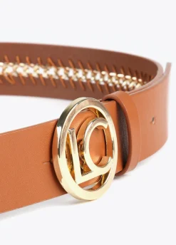 Cinturón cadena dorada