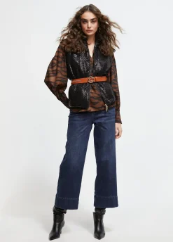 Cinturón cadena dorada