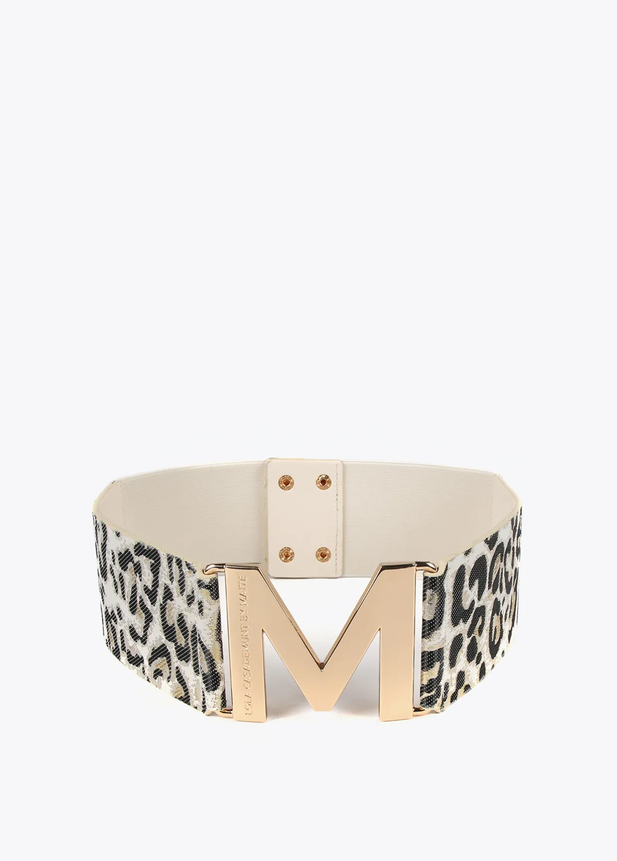 Cinturón elástico animal print