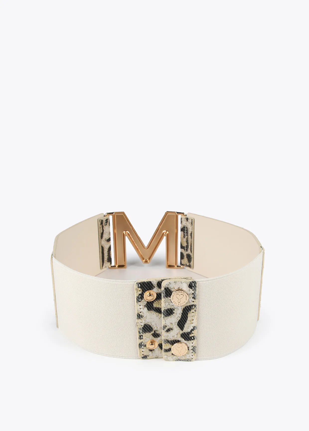 Cinturón elástico animal print