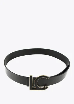 Cinturón hebilla forrada efecto piel