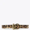 Cinturón reversible animal print