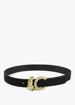 Cinturón reversible animal print