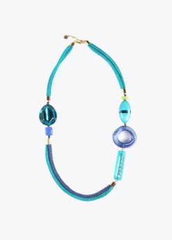 Collar cordóny abalorios