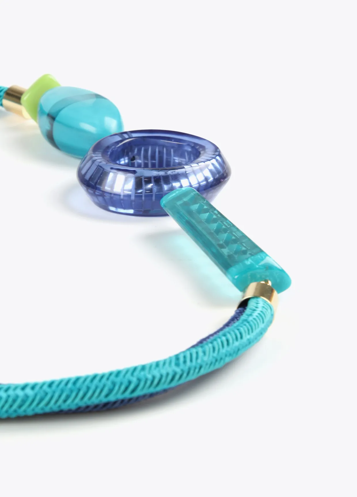 Collar cordóny abalorios