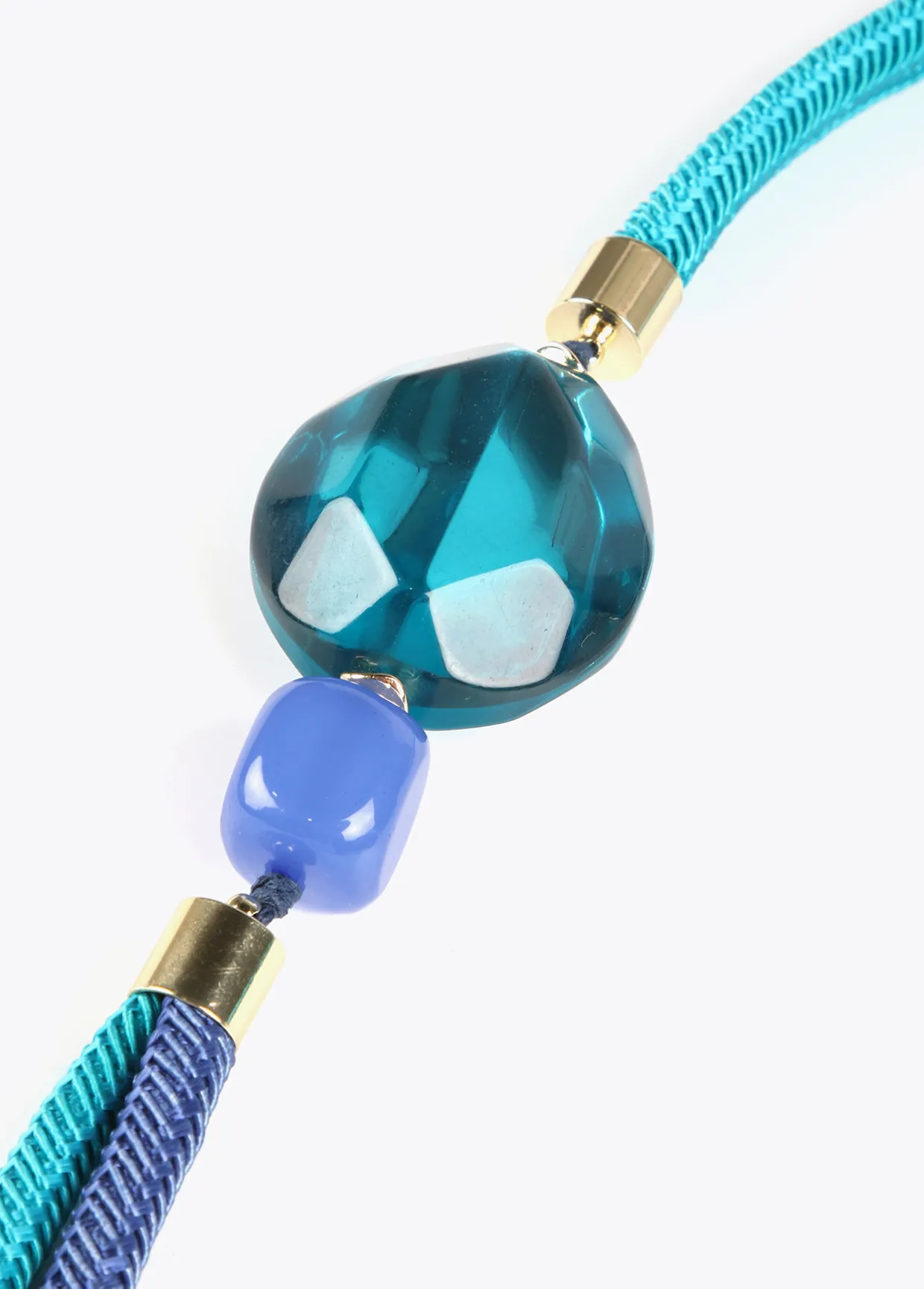 Collar cordóny abalorios