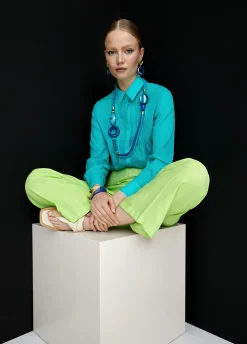 Collar cordóny abalorios