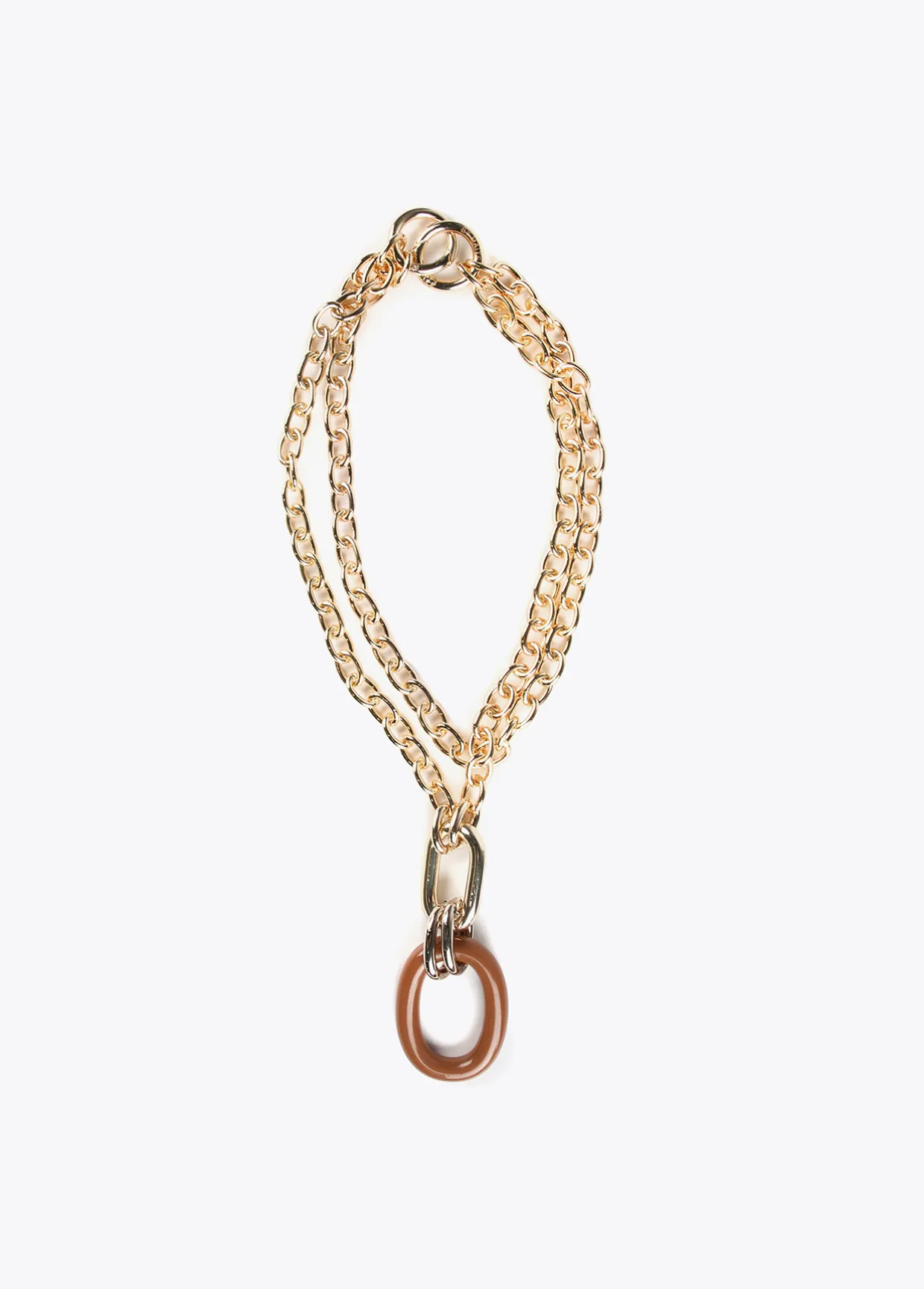 Collar doble cadena y colgante