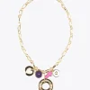 Collar dorado con charms