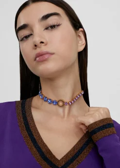 Collar gargantilla de cristales