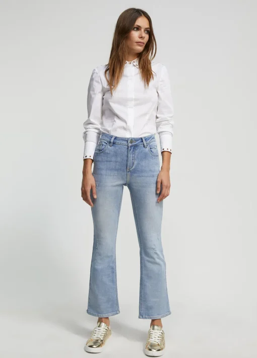 Jeans efecto tornasolado