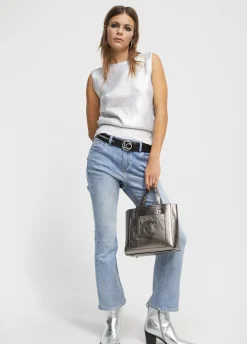 Jeans efecto tornasolado