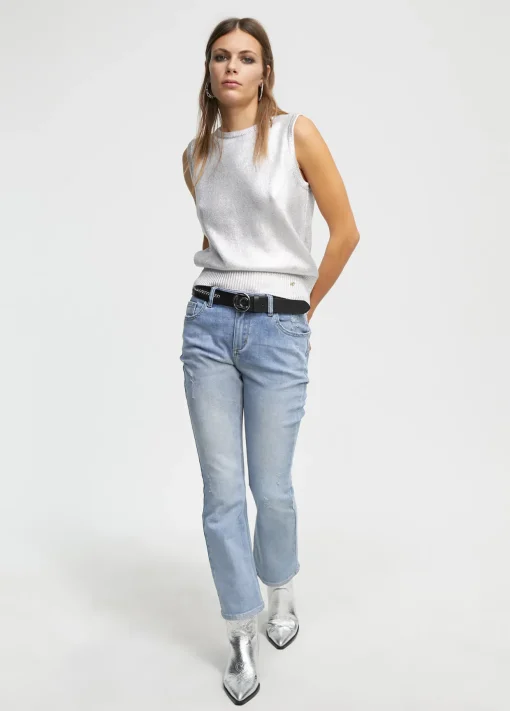 Jeans efecto tornasolado