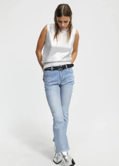 Jeans efecto tornasolado
