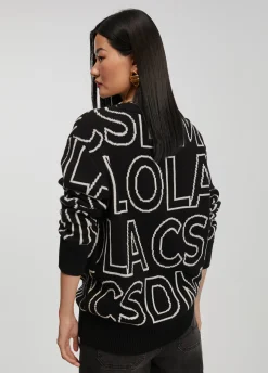 Jersey de punto letras