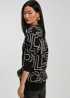 Jersey de punto letras