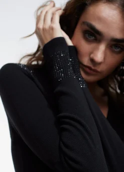 Jersey punto strass