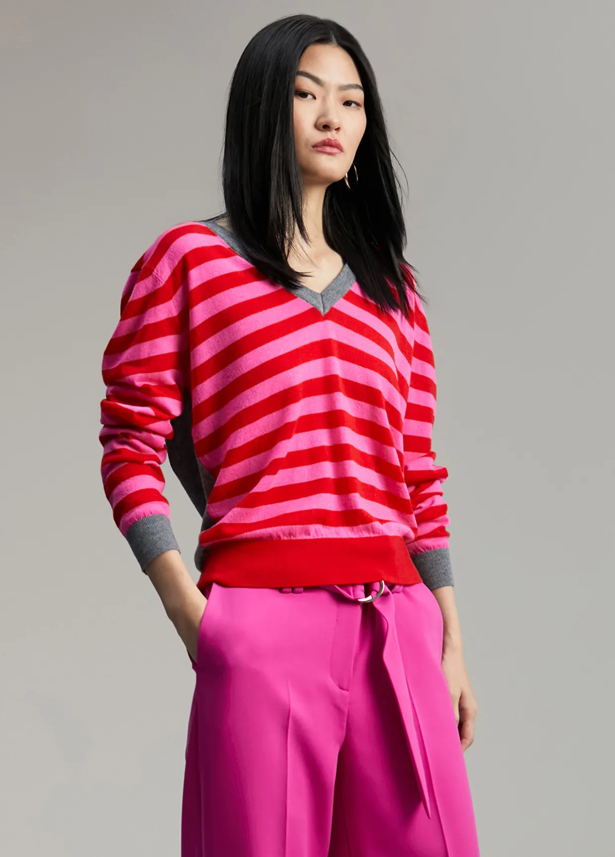 Jersey rayas bicolor