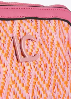 Neceser efecto rafia bicolor