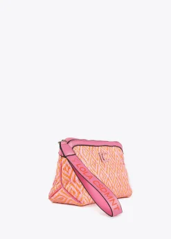 Neceser efecto rafia bicolor