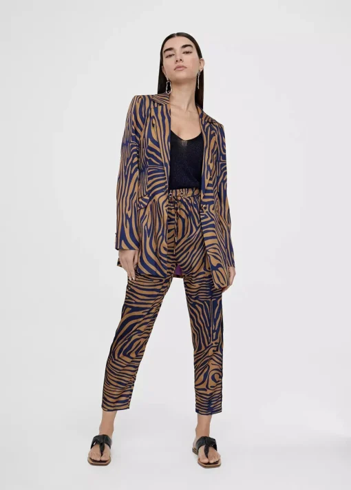 Pantalón jogging estampado cebra