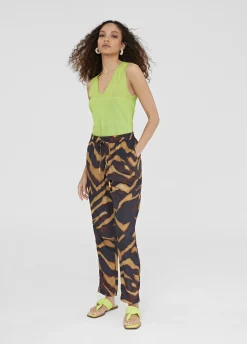 Pantalón jogging estampado zebra