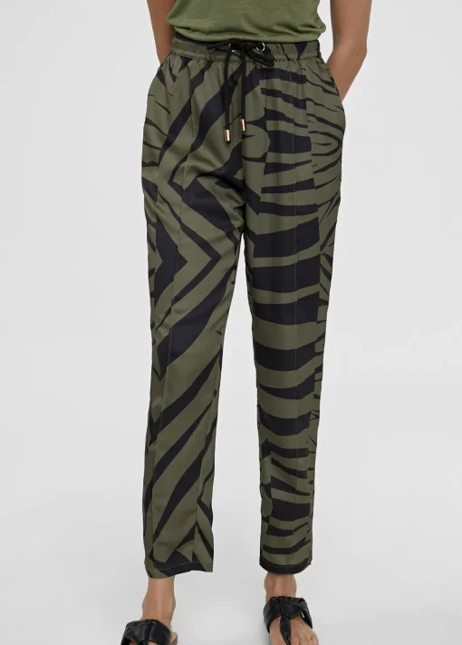 Pantalón jogging estampado cebra