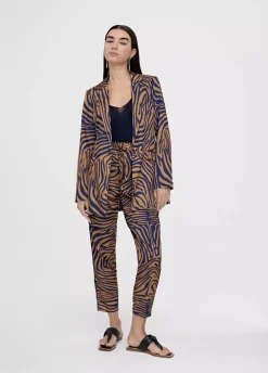 Pantalón jogging estampado cebra